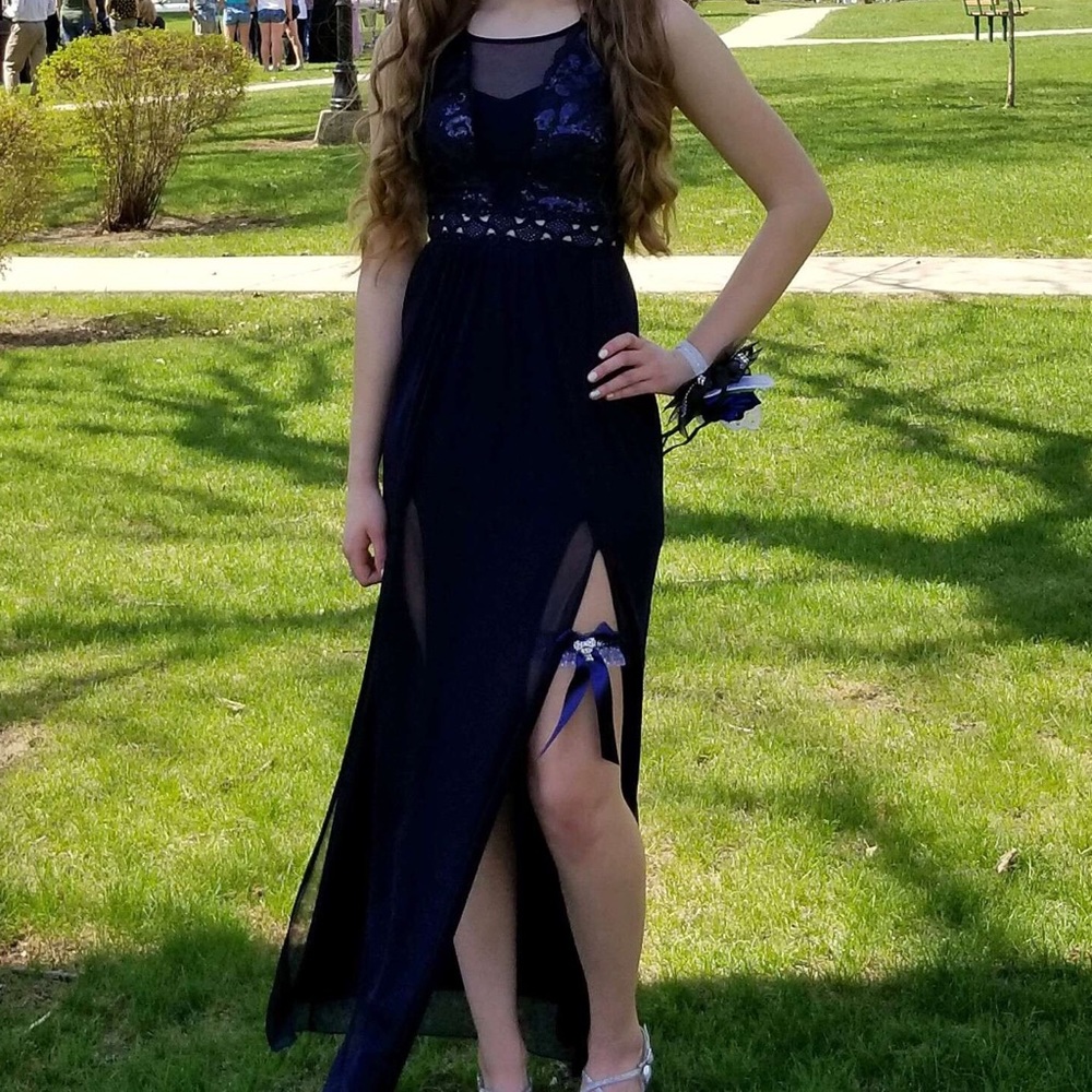 Navy prom dress